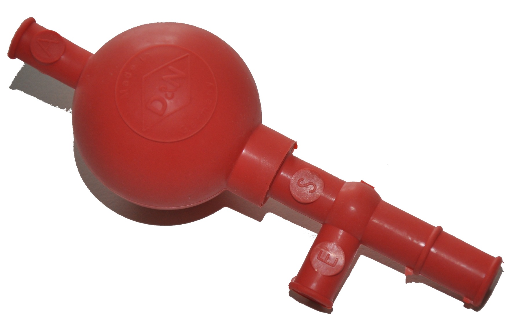 Peleusball Pipettierball Rot, Standard, für 100ml Pipetten, Naturkautschuk