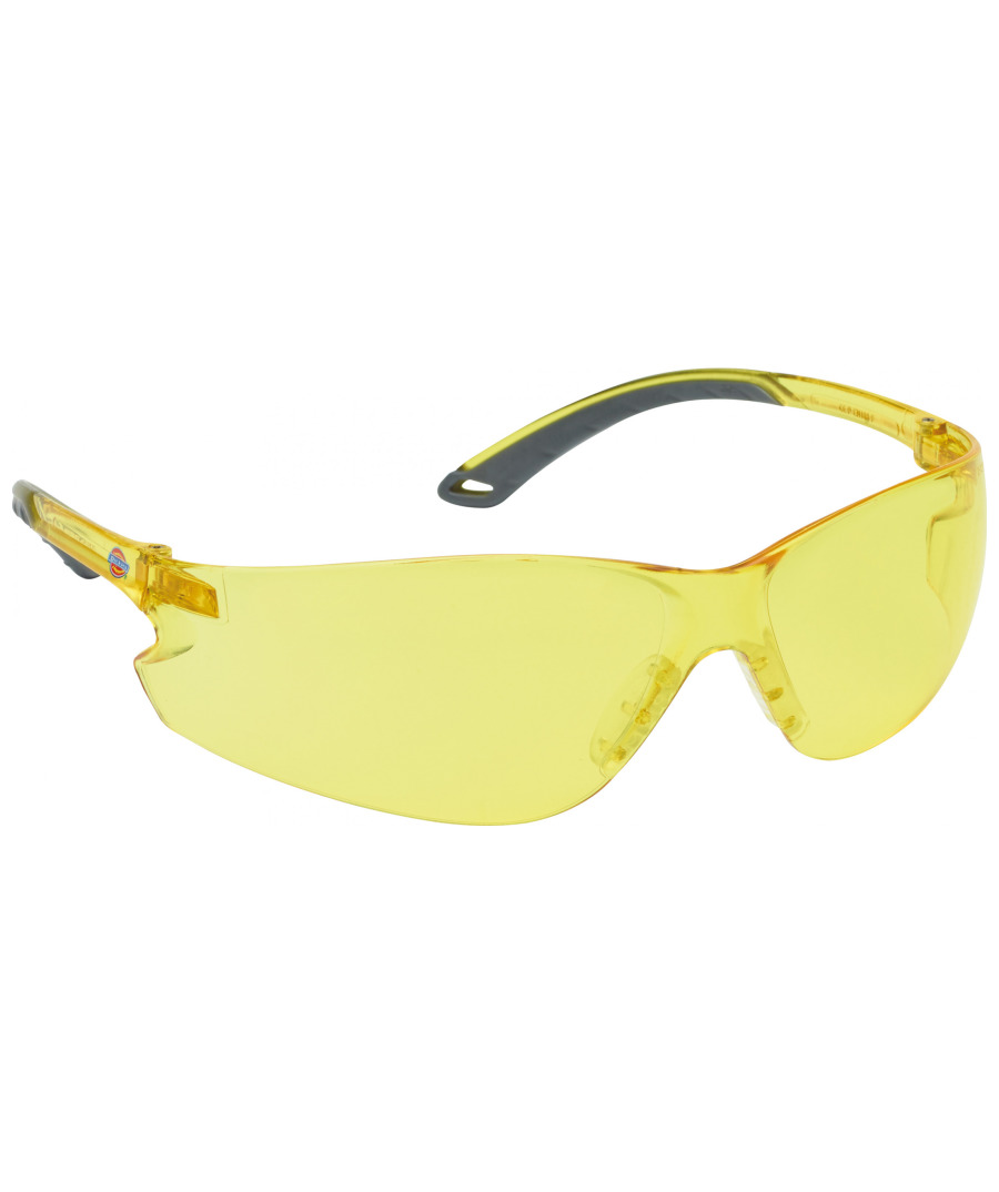 Dickies Schutzbrille Ergonomic gelb, SP1015, CE EN 166; CAN/CSA Z94.3-07; AS/NZS 1337
